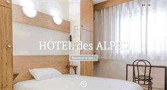 Desktop Screenshot of hotel-des-alpes.fr