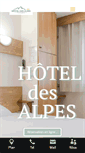 Mobile Screenshot of hotel-des-alpes.fr