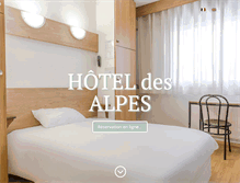 Tablet Screenshot of hotel-des-alpes.fr