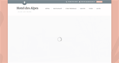 Desktop Screenshot of hotel-des-alpes.com