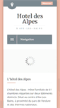 Mobile Screenshot of hotel-des-alpes.com